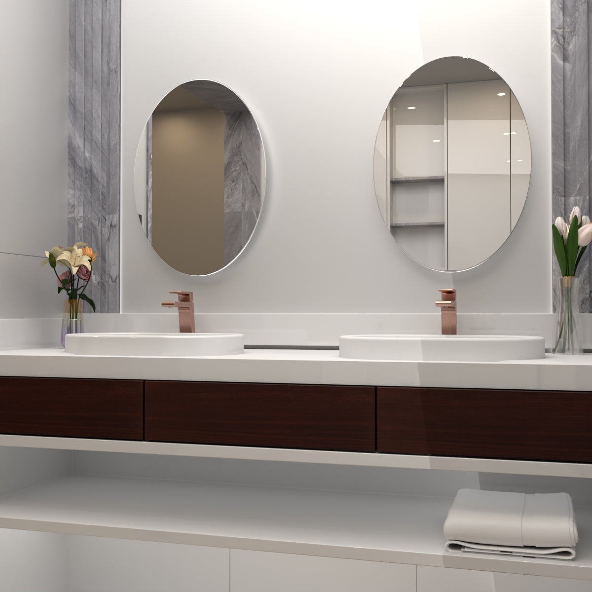 Bianca Basin Mixer Straight Spout Brushed Bronze