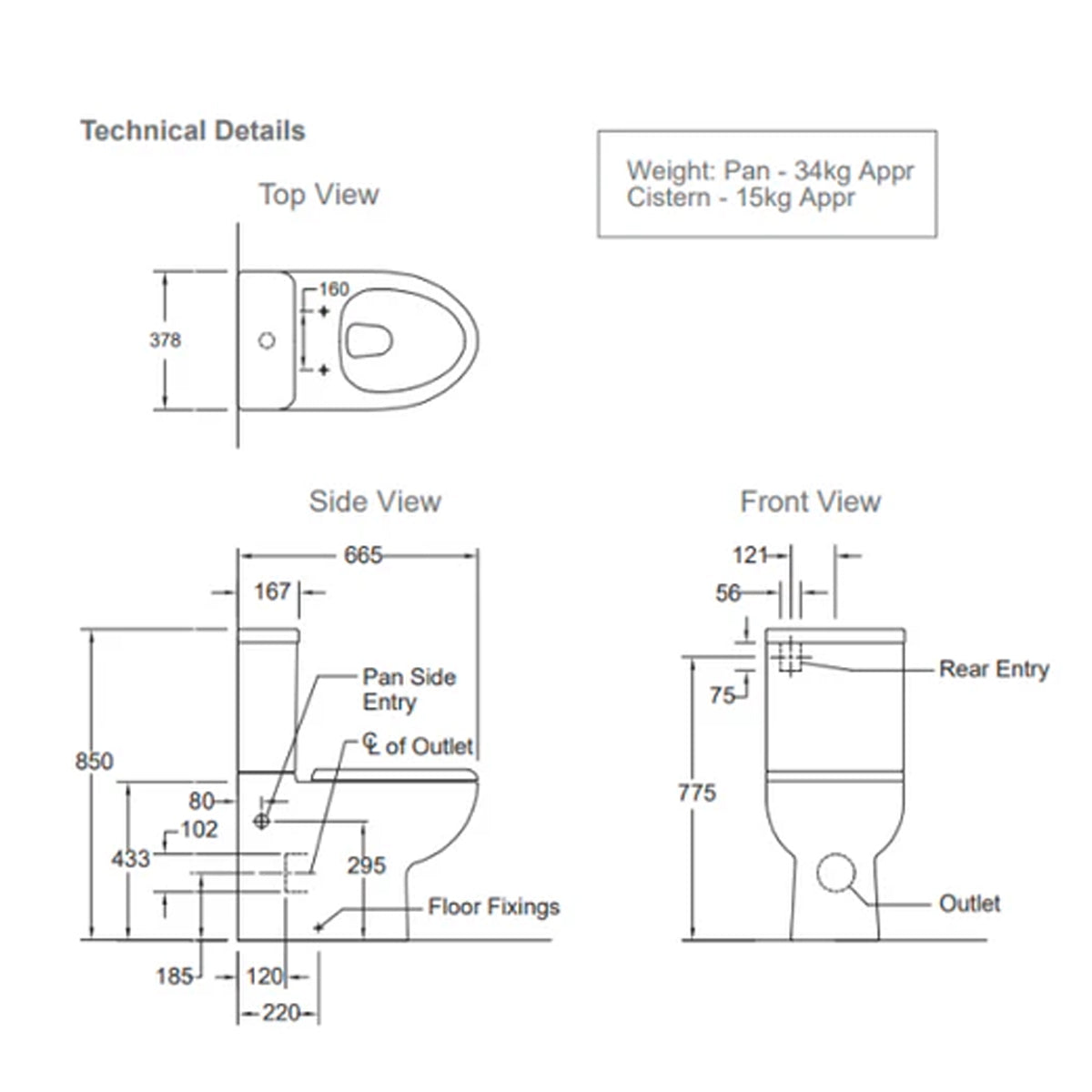 Dual Side Entry Toilet Suite