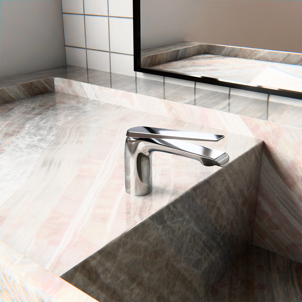 Avid Basin Mixer - Titanium