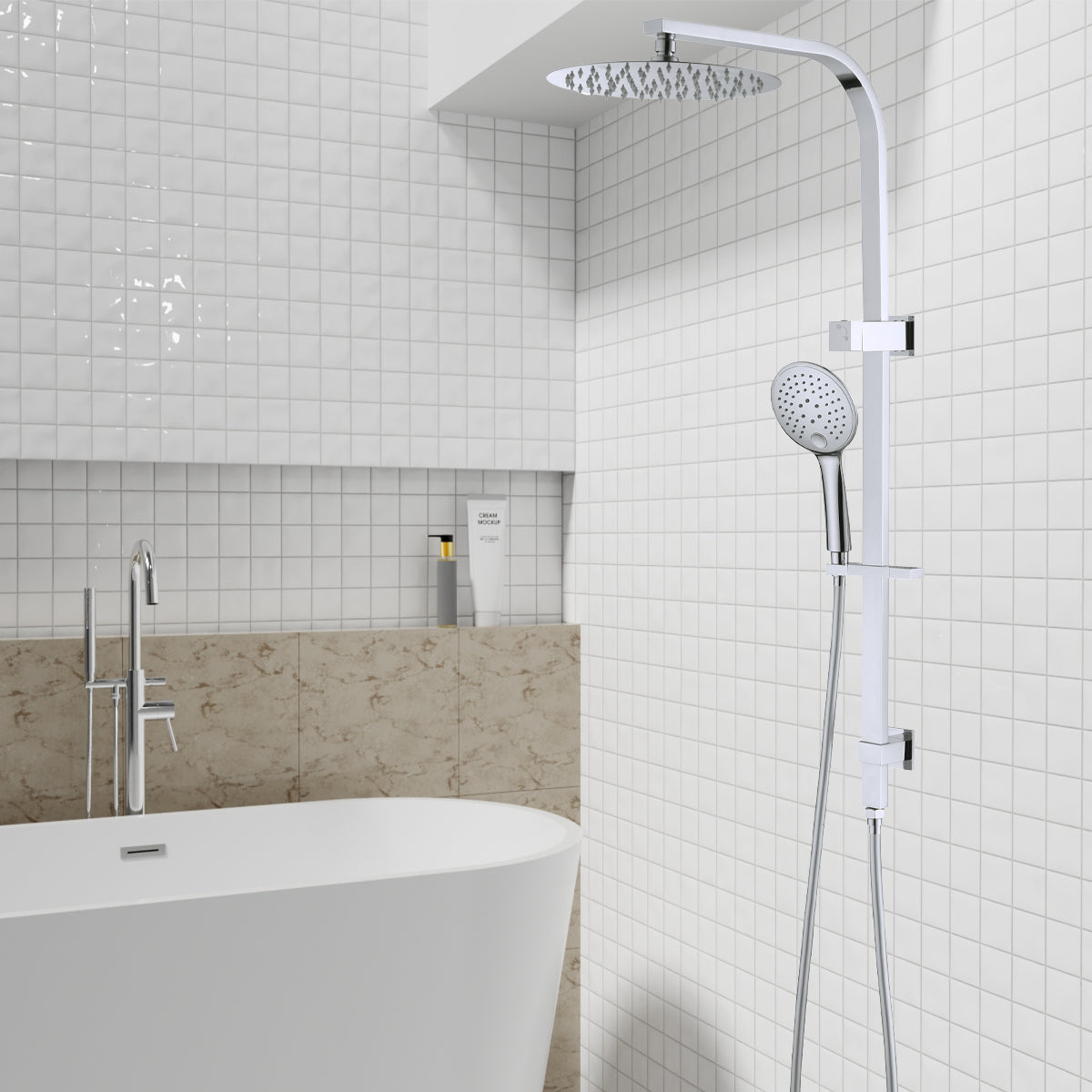 BIANCA TWIN SHOWER CHROME