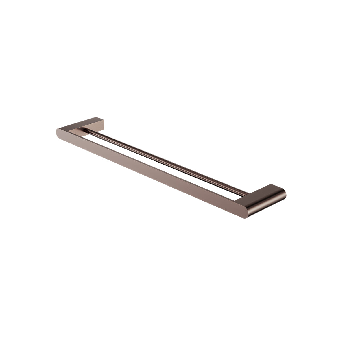 Bianca Double Towel Rail 600mm Brushed Bronze