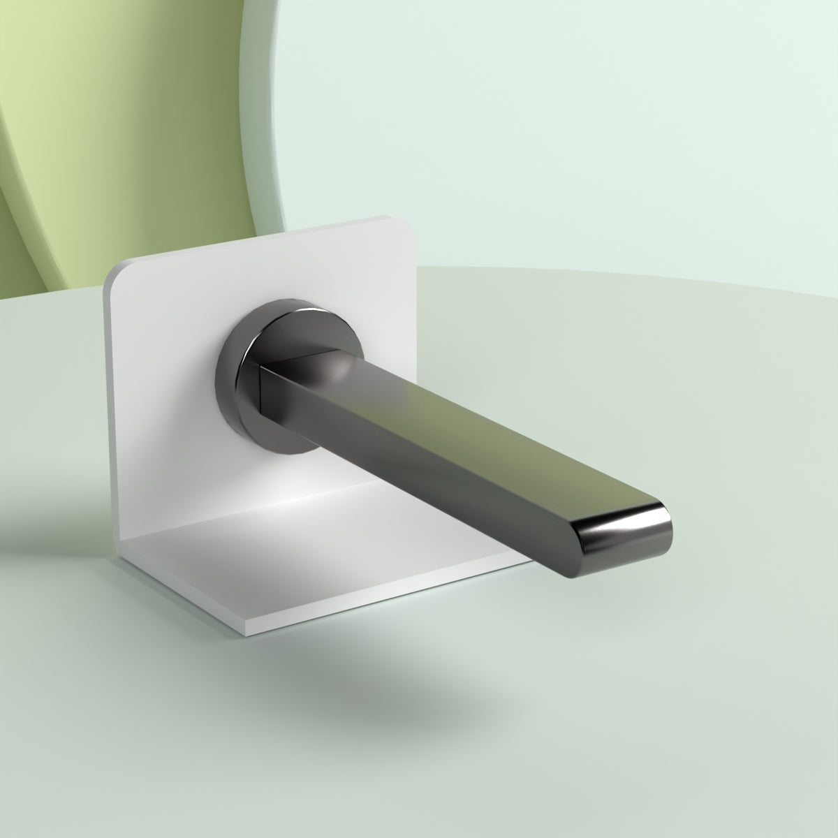 Bianca Fixed Bath Spout Only 240mm Gun Metal