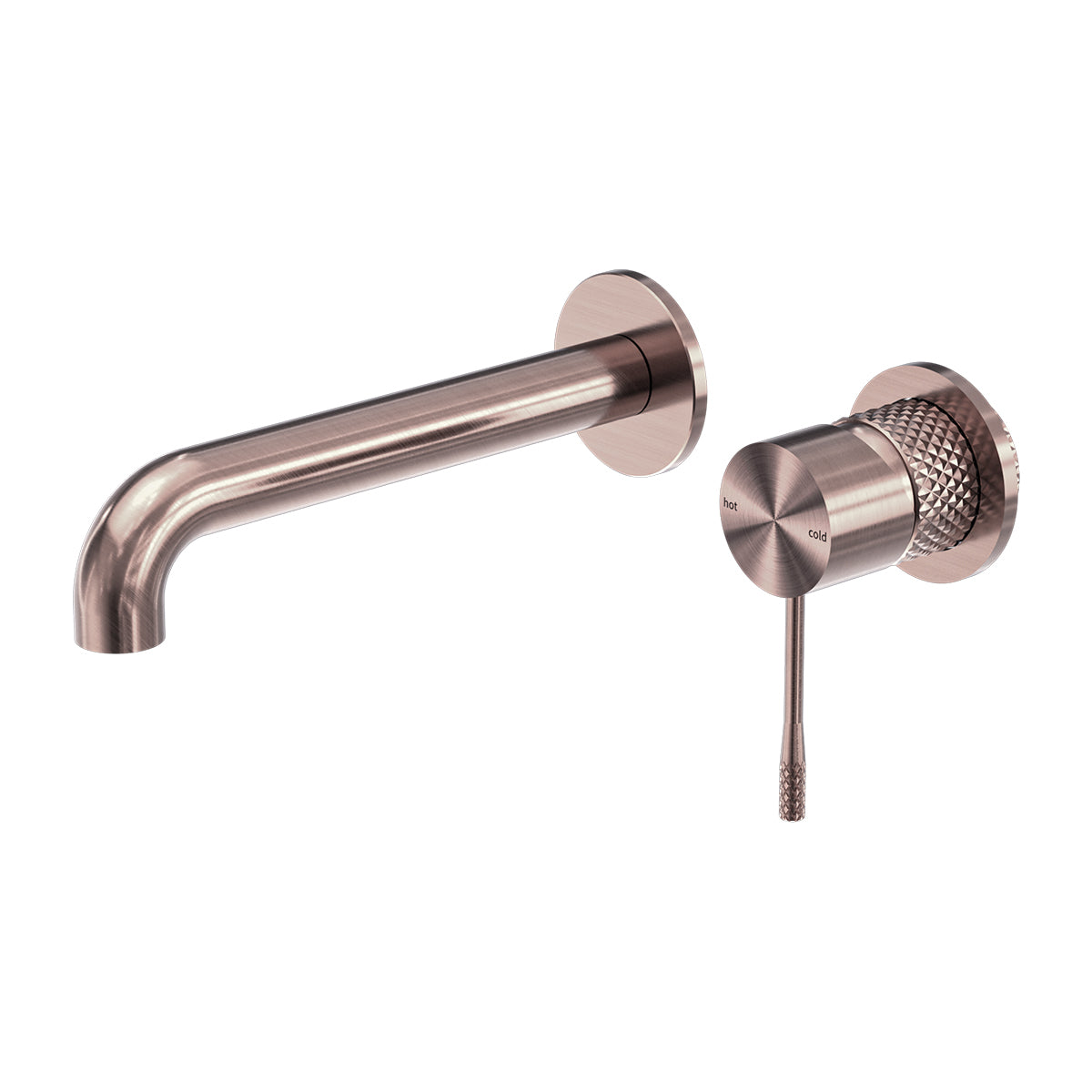 Opal Wall Basin/Bath Mixer Separate Back Plate 185mm Brushed Bronze