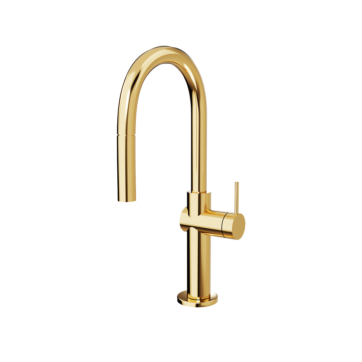 Crue Kitchen Mixer Brushed Brass