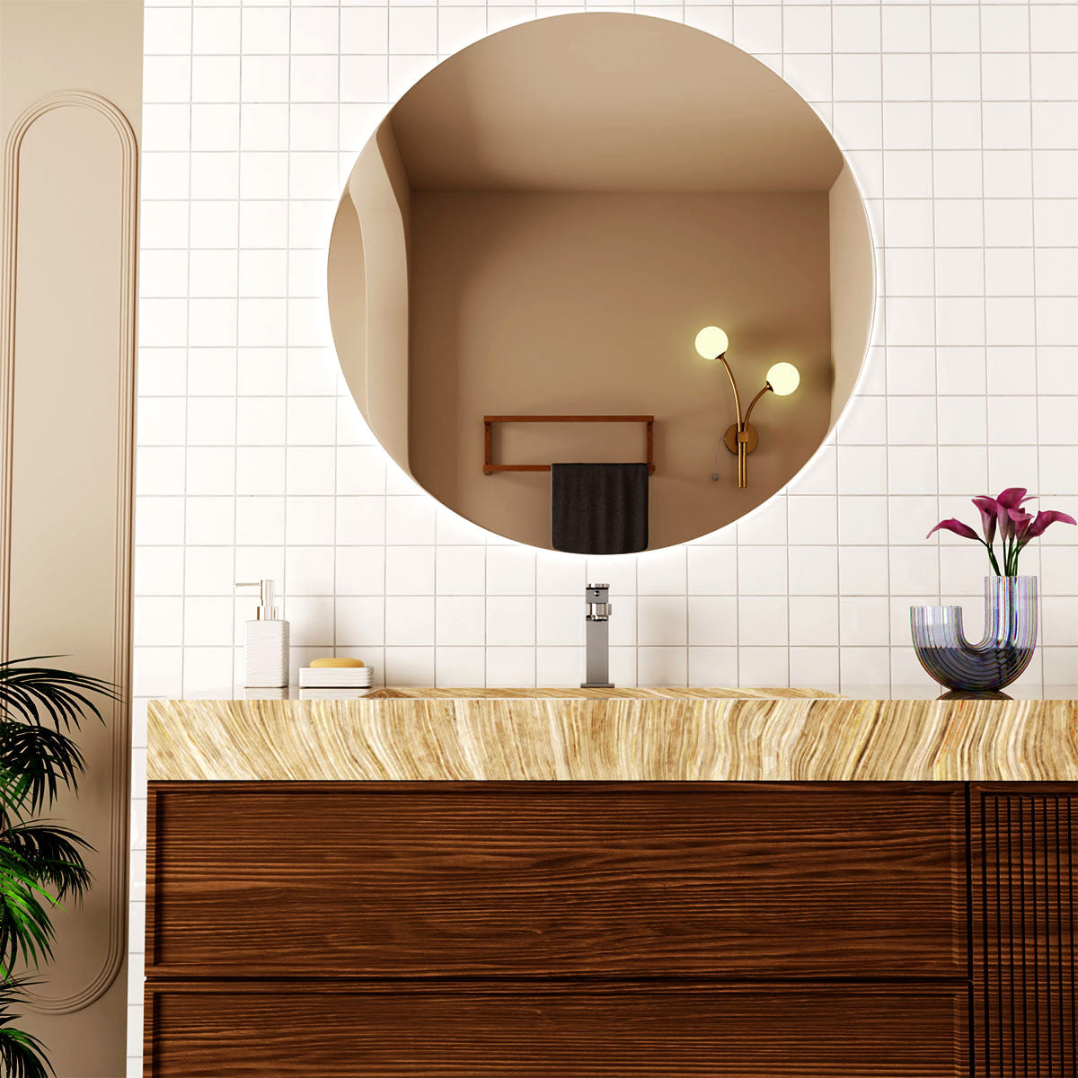 Ecco Short Basin Mixer Brushed Nickel