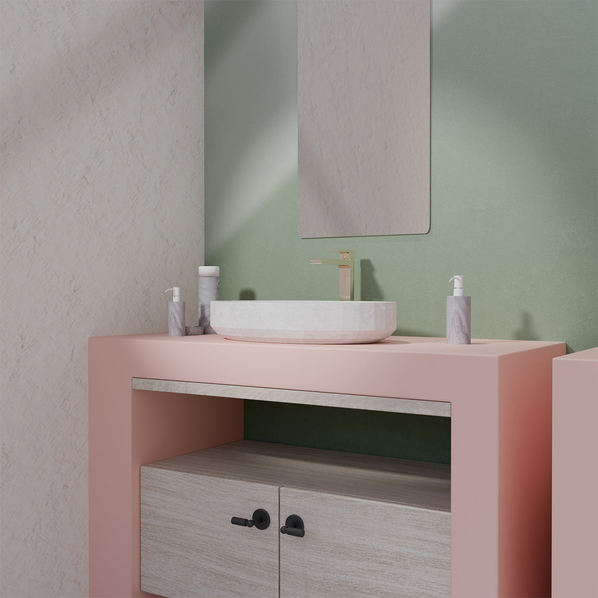 BIANCA TALL BASIN MIXER BRUSHED BRONZE