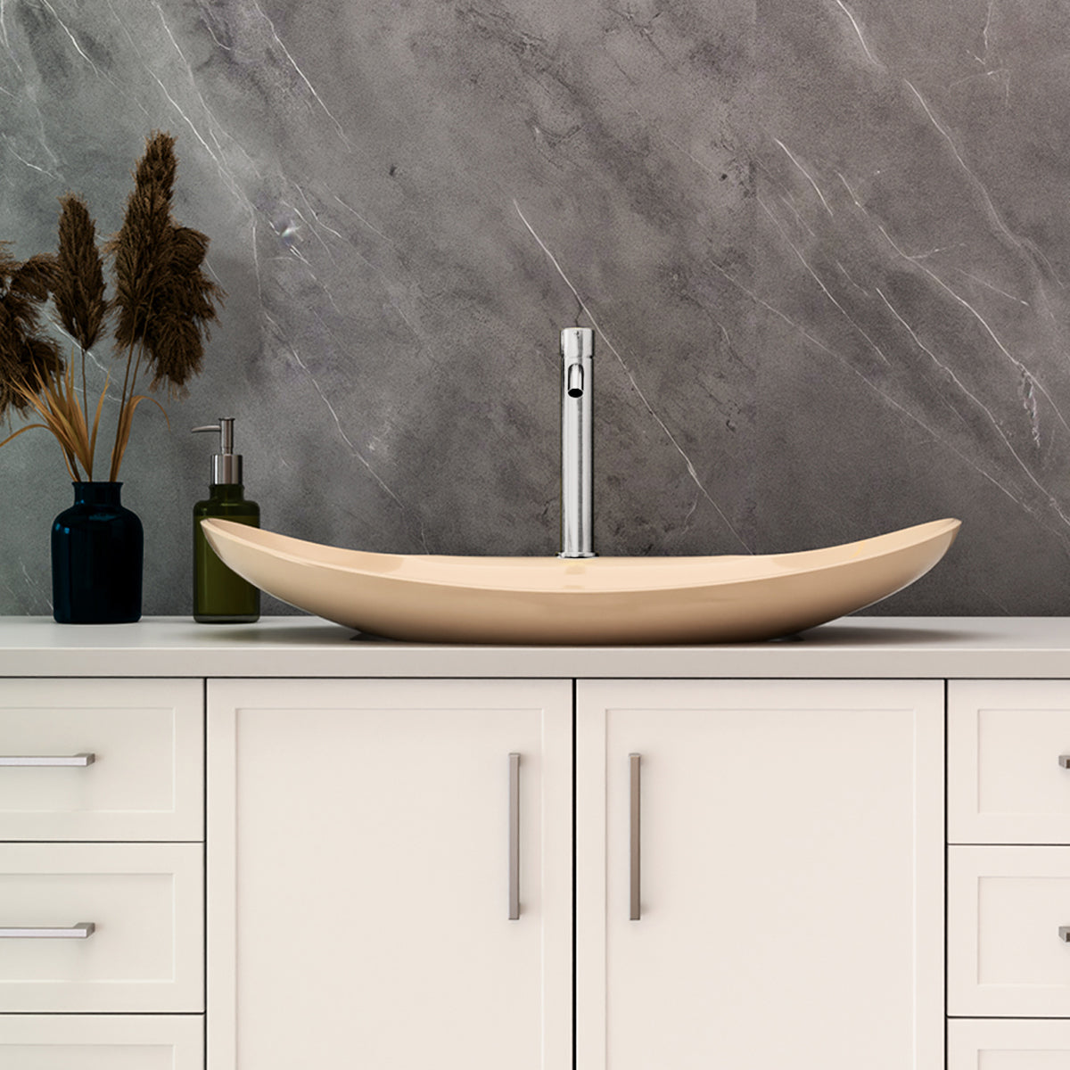 Mecca Tall Basin Mixer Brushed Nickel