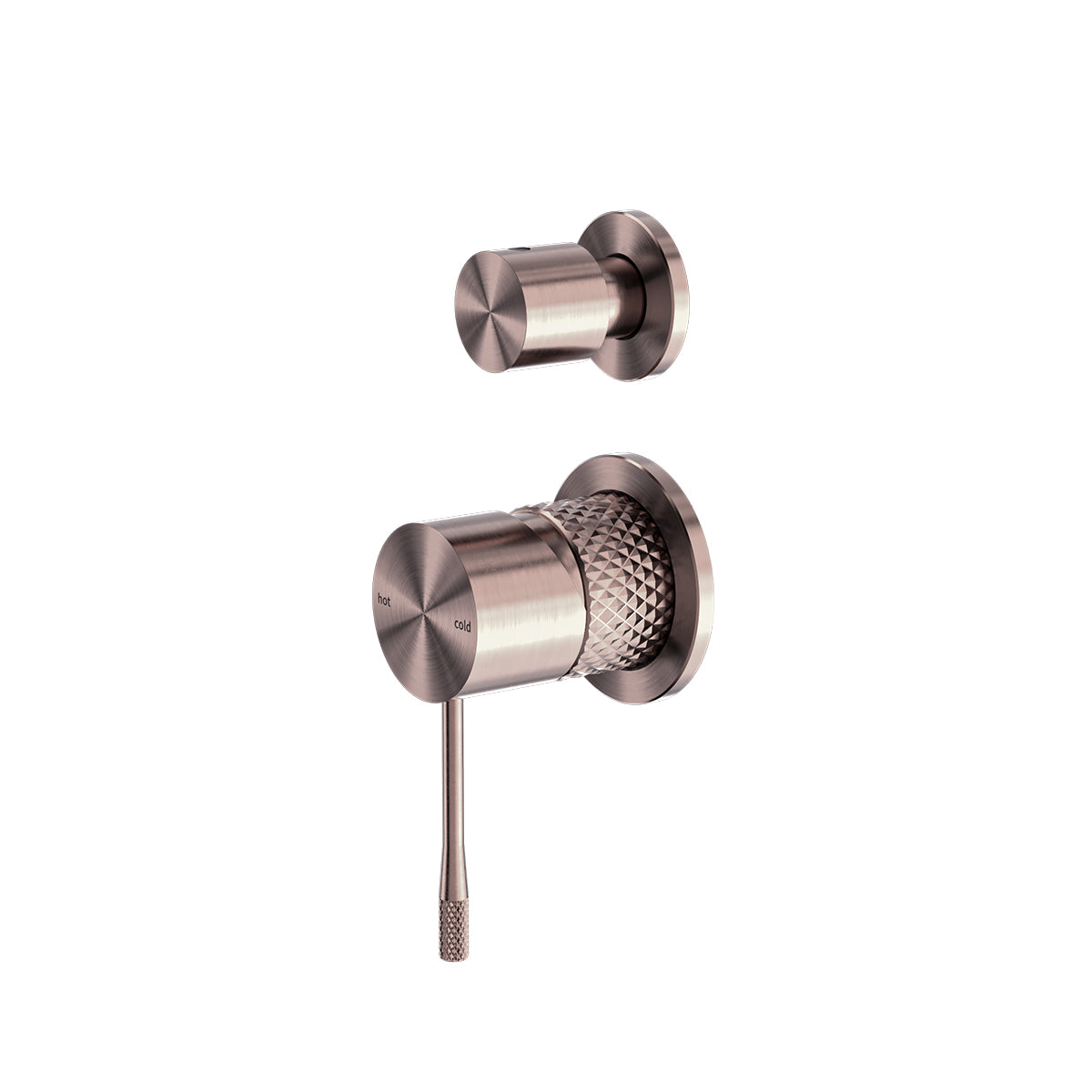 Opal Shower Mixer With Divertor Separate Plate Brushed Bronze