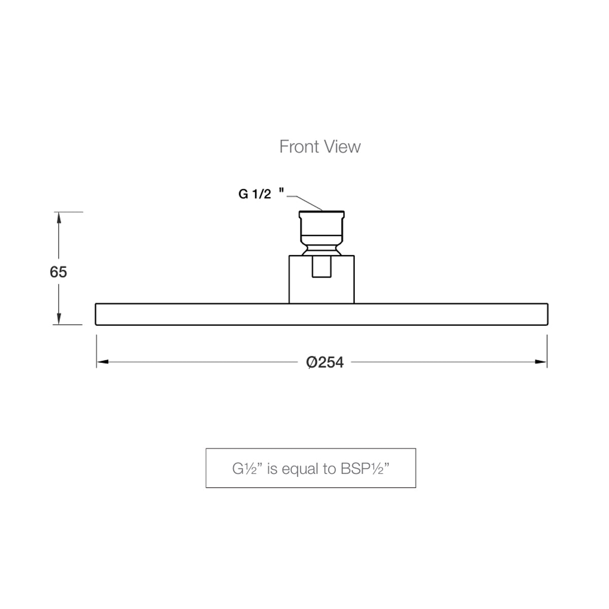 RainCan 250mm Round Shower Head Polished Chrome 18359A-CP