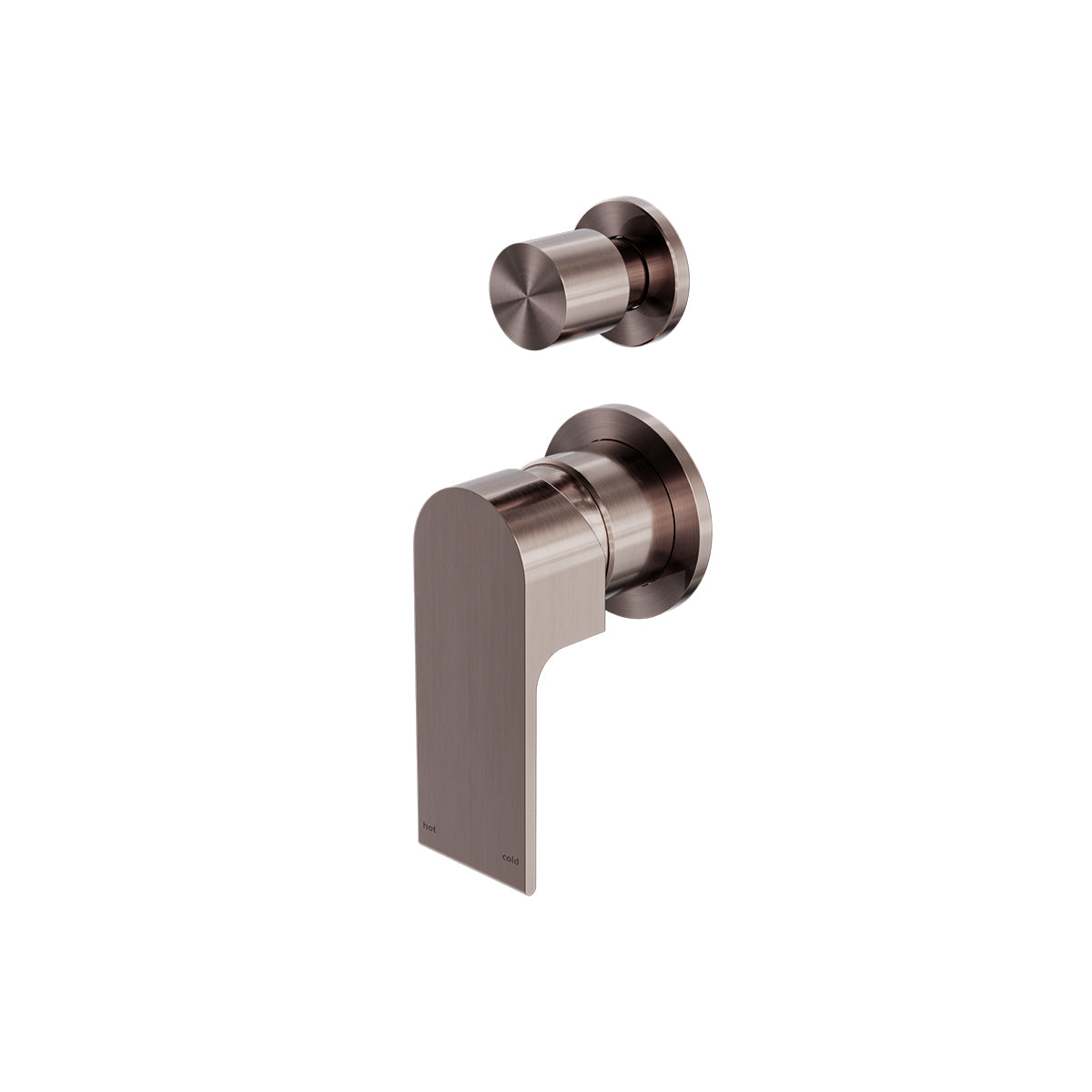 Bianca Shower Mixer With Divertor Separate Back Plate Brushed Bronze