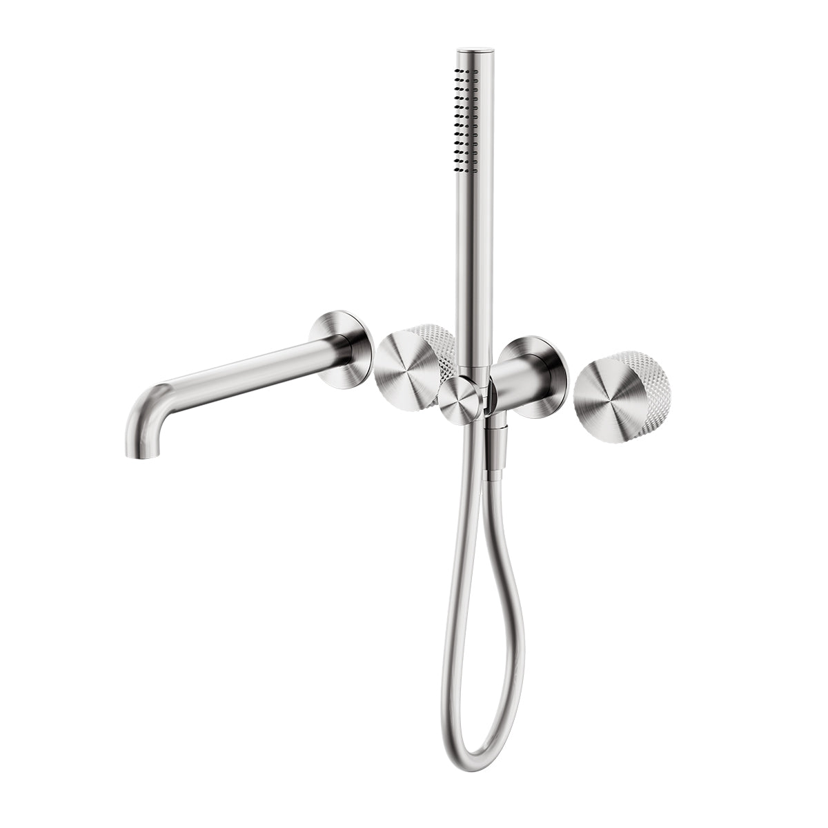 Opal Progressive Shower System Separate Plate With Spout 250mm Brushed Nickel