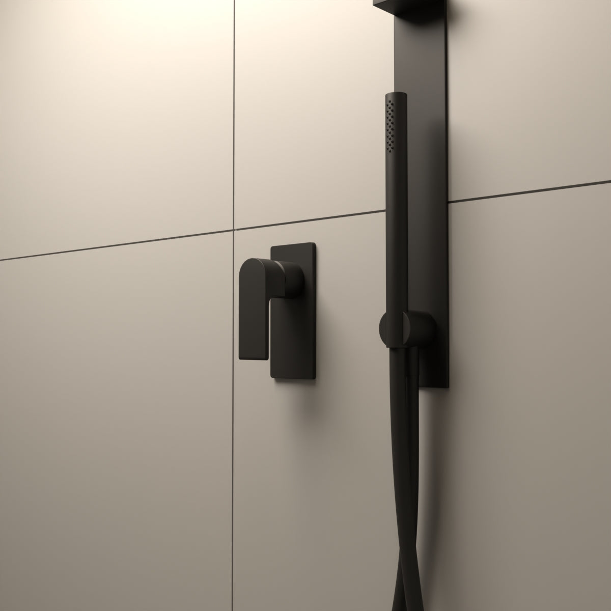 Bianca Shower Mixer Matte Black