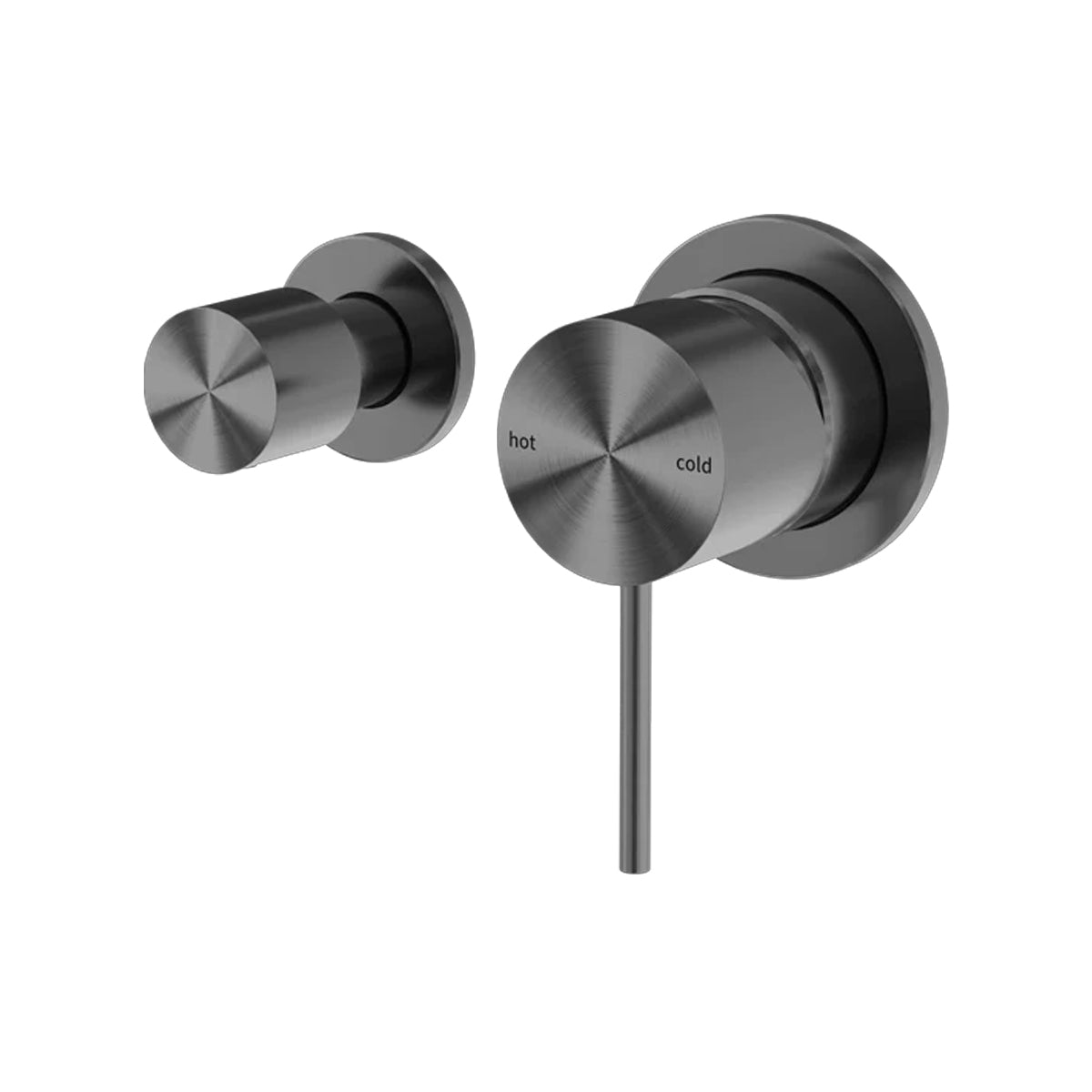 Mecca Shower Mixer With Horizontal 2 Way Divertor Gun Metal