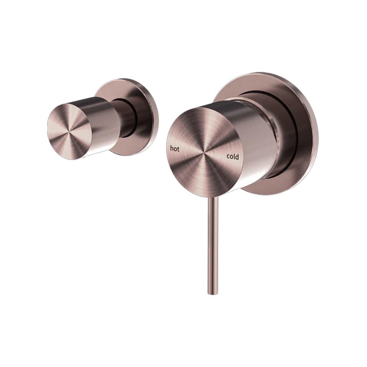 Mecca Shower Mixer With Horizontal 2 Way Divertor Brushed Bronze