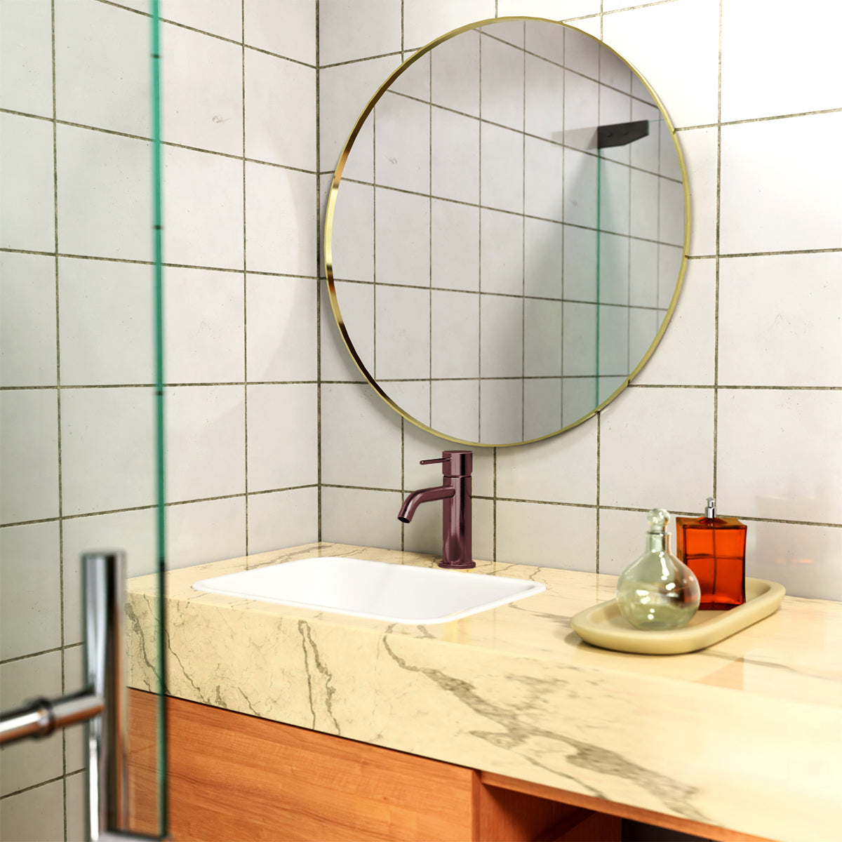 Mecca Basin Mixer Brushed Bronze