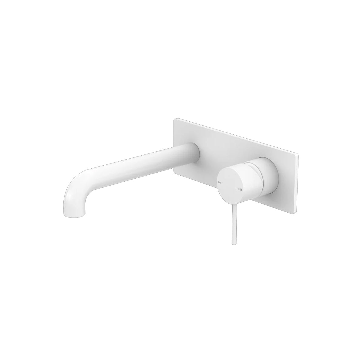 Mecca Wall Basin/Bath Mixer 230mm Matte White