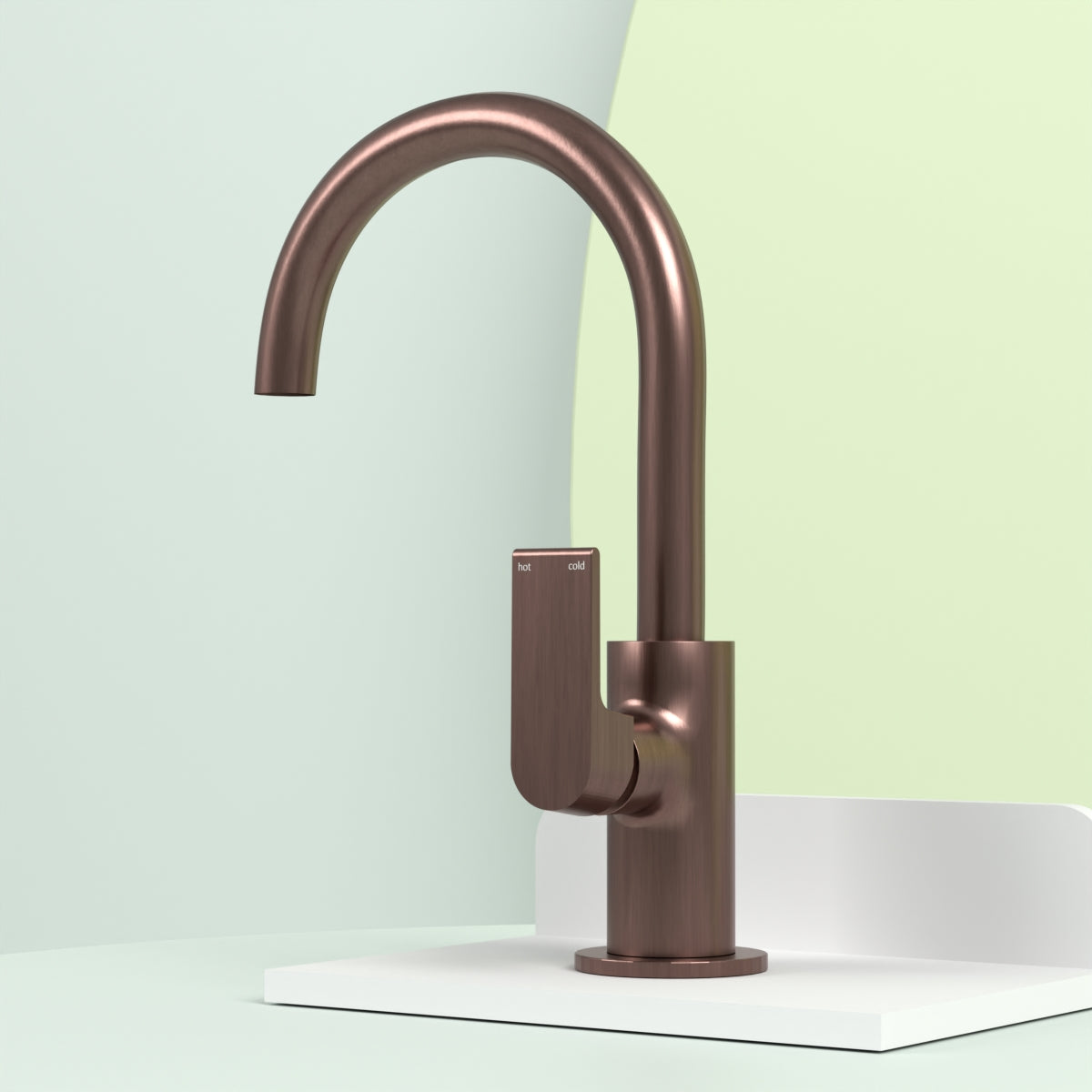 Bianca Kitchen Mixer Gooseneck Spout Brushed Bronze