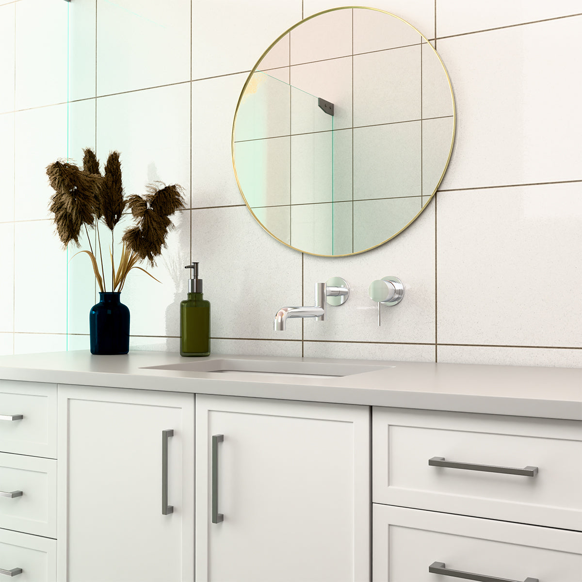 Mecca Shower Mixer 60mm Plate Chrome