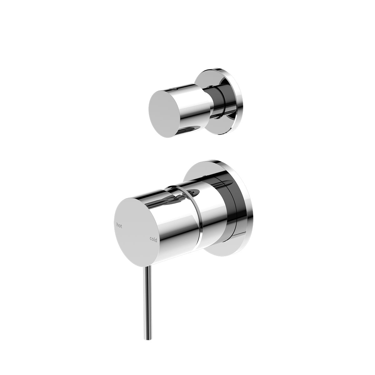 Mecca Shower Mixer With Divertor Separate Back Plate Chrome