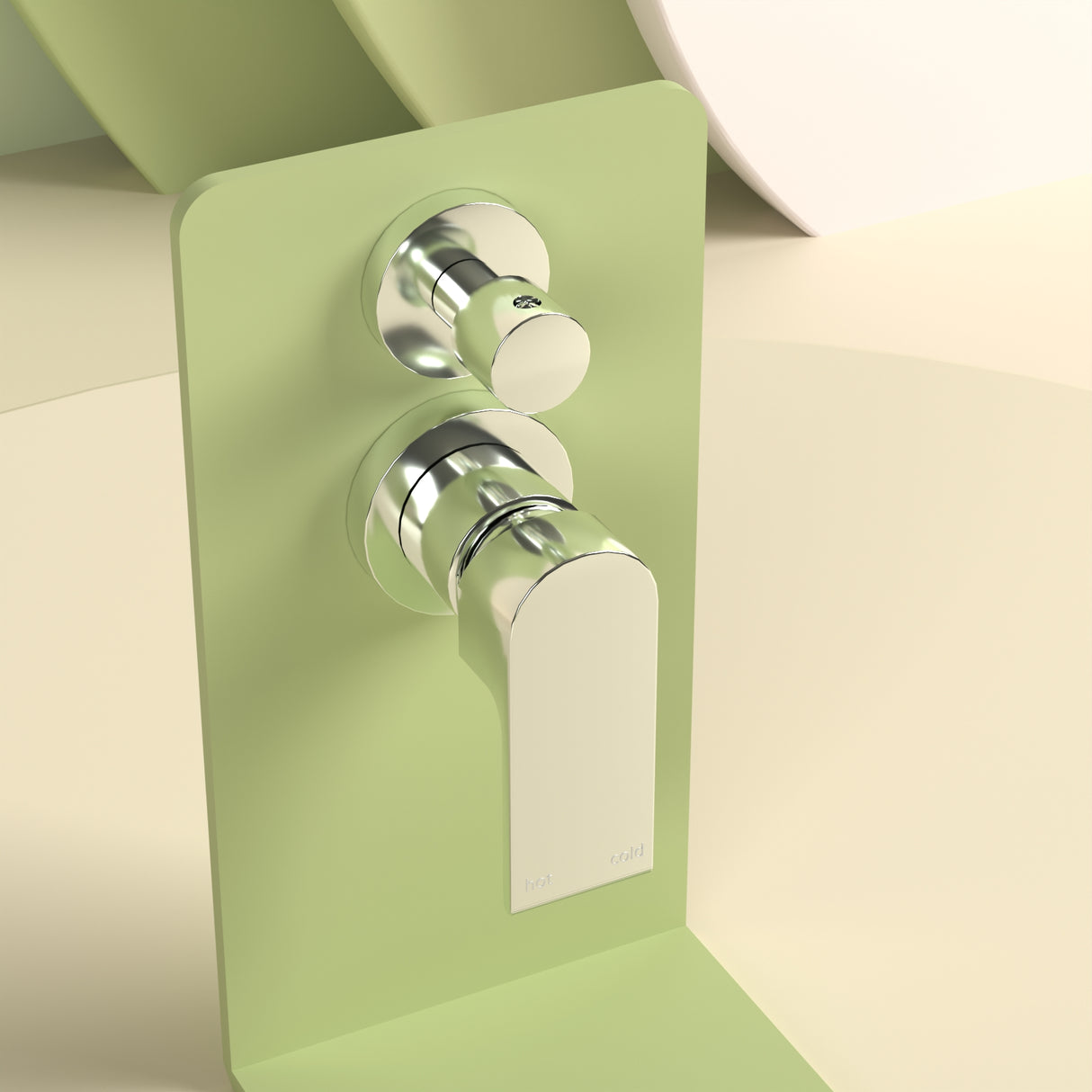 Bianca Shower Mixer With Divertor Separate Back Plate Chrome