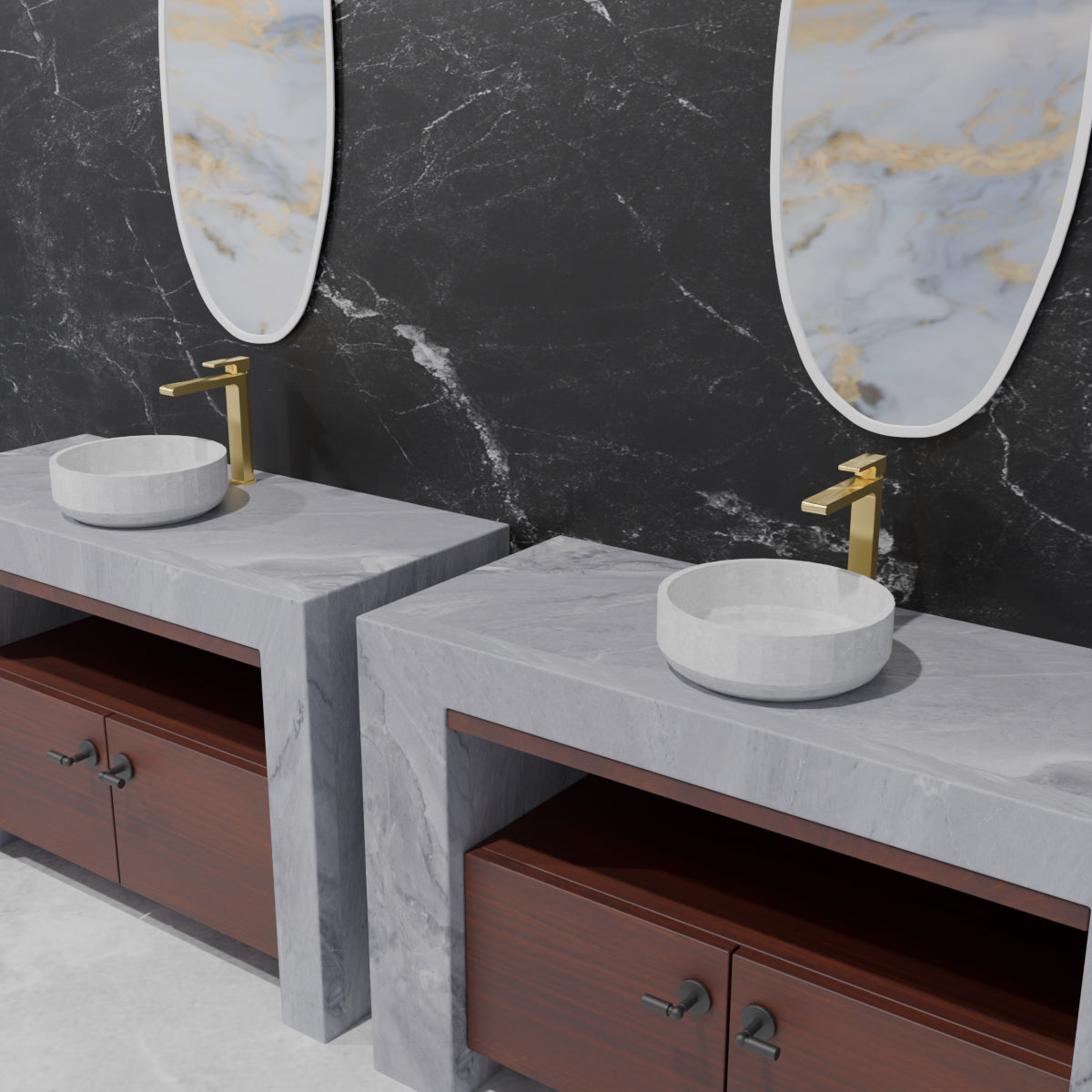 Bianca Mid Tall Basin Mixer Brushed Gold