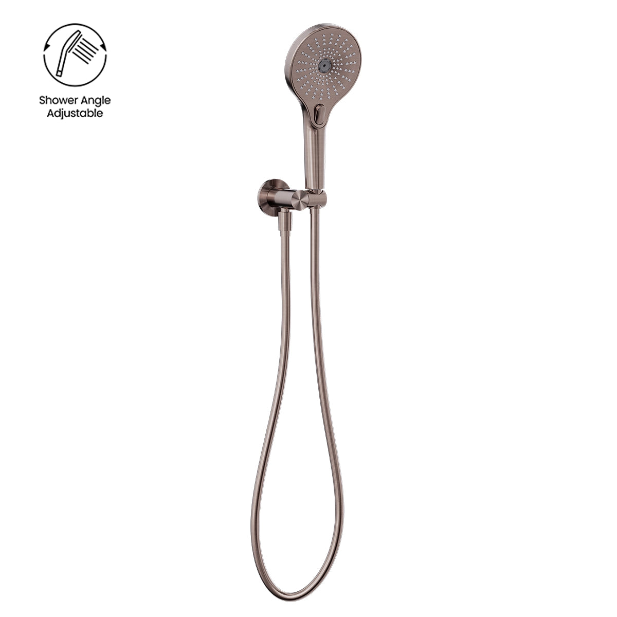 MECCA SHOWER ON BRACKET BRUSHED BRONZE