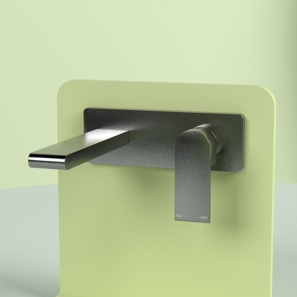 Bianca Wall Basin/Bath Mixer 187mm Gun Metal