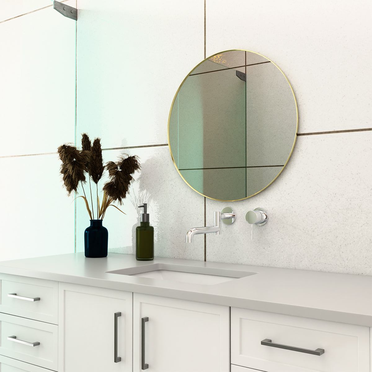 MECCA WALL MOUNTED SWIVEL BATH SPOUT ONLY 225MM CHROME