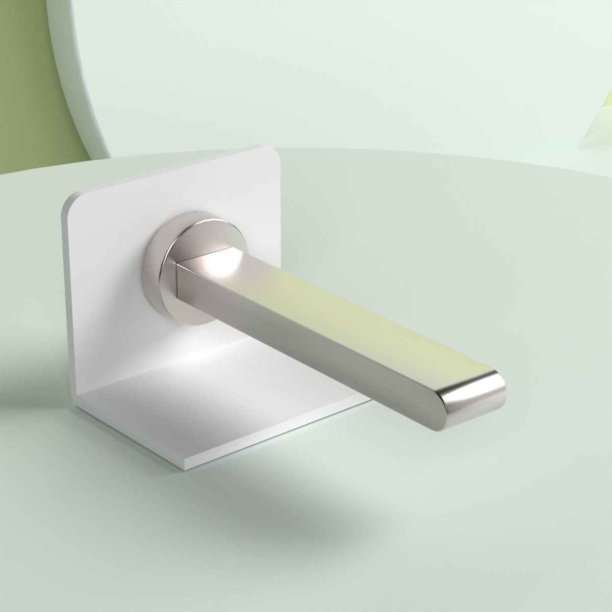 Bianca Fixed Bath Spout Only 200mm Brushed Nickel