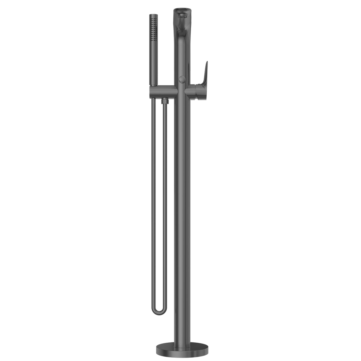 Bianca Freestanding Bath Mixer With Hand Shower Gun Metal