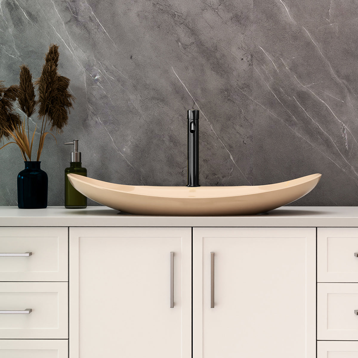 Mecca Tall Basin Mixer Matte Black