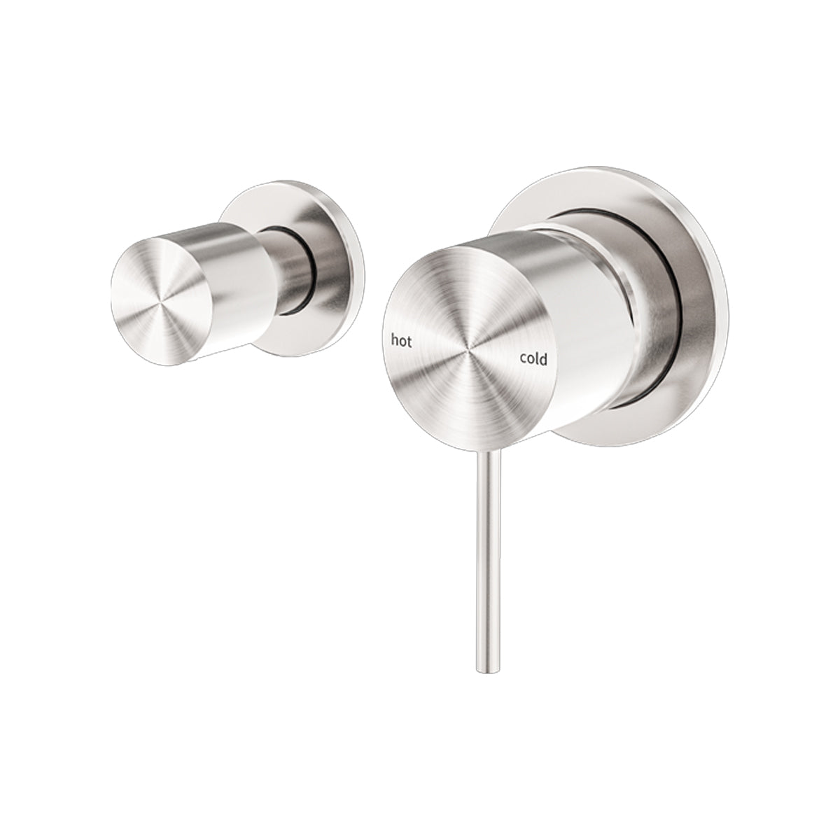 Mecca Shower Mixer With Horizontal 2 Way Divertor Brushed Nickel