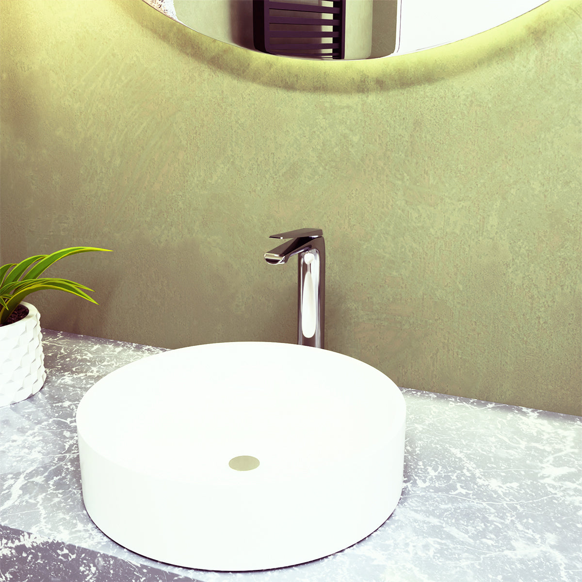 Avid Super Tall Basin Mixer Polished Chrome 97348T-4ND-CP