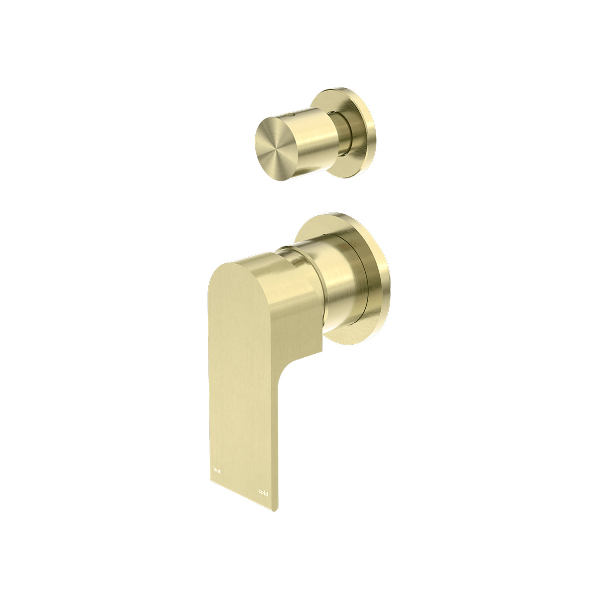 Bianca Shower Mixer With Divertor Separate Back Plate Brushed Gold