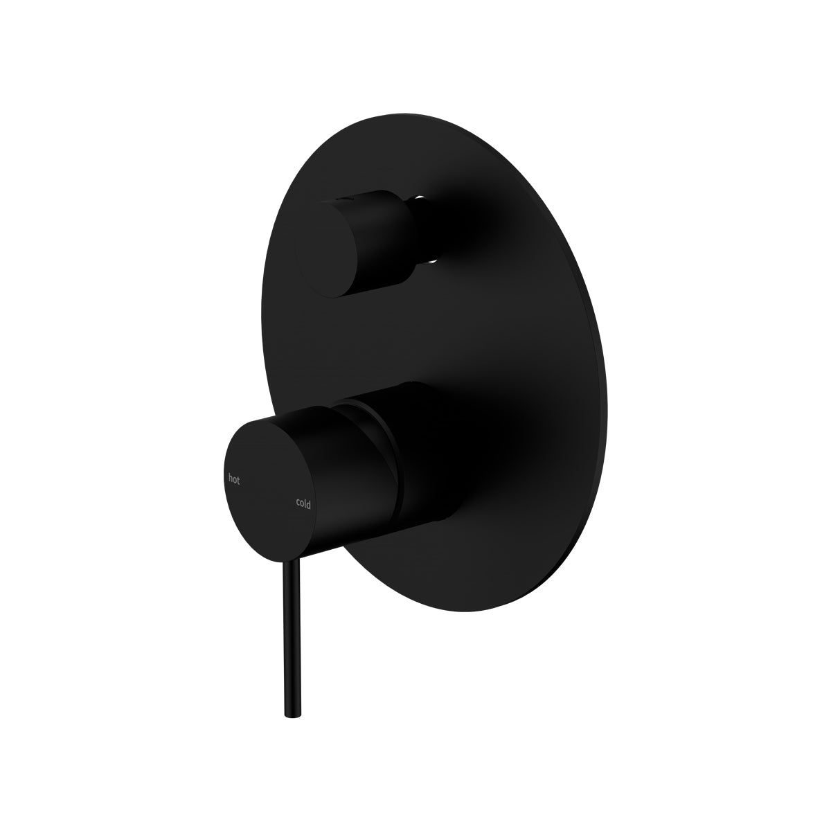 Mecca Shower Mixer With Divertor Matte Black