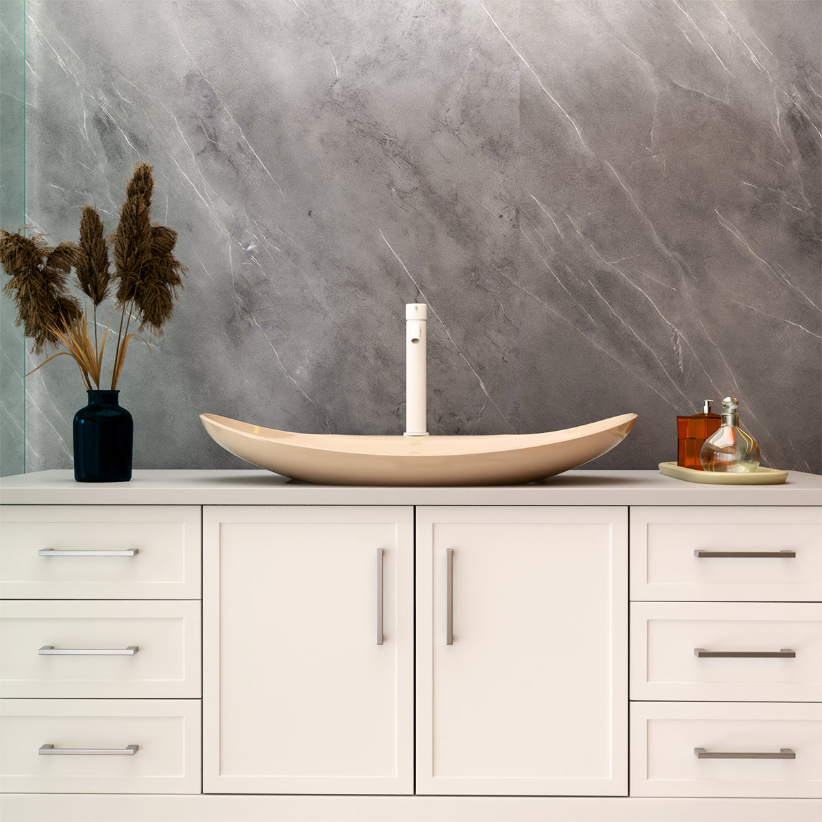 Mecca Mid Tall Basin Mixer Matte White