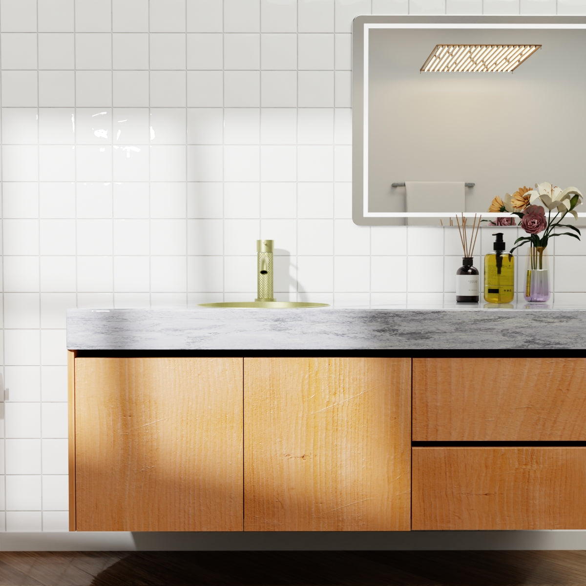 Opal Basin Mixer Brushed Gold