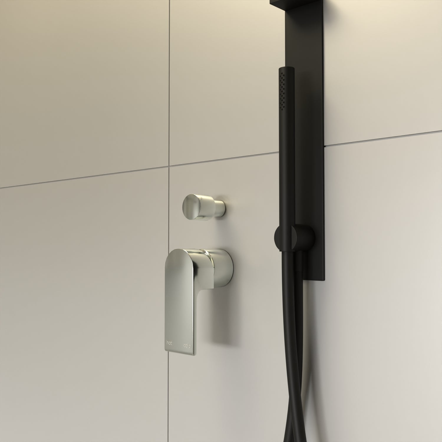 Bianca Shower Mixer With Divertor Separate Plate Chrome