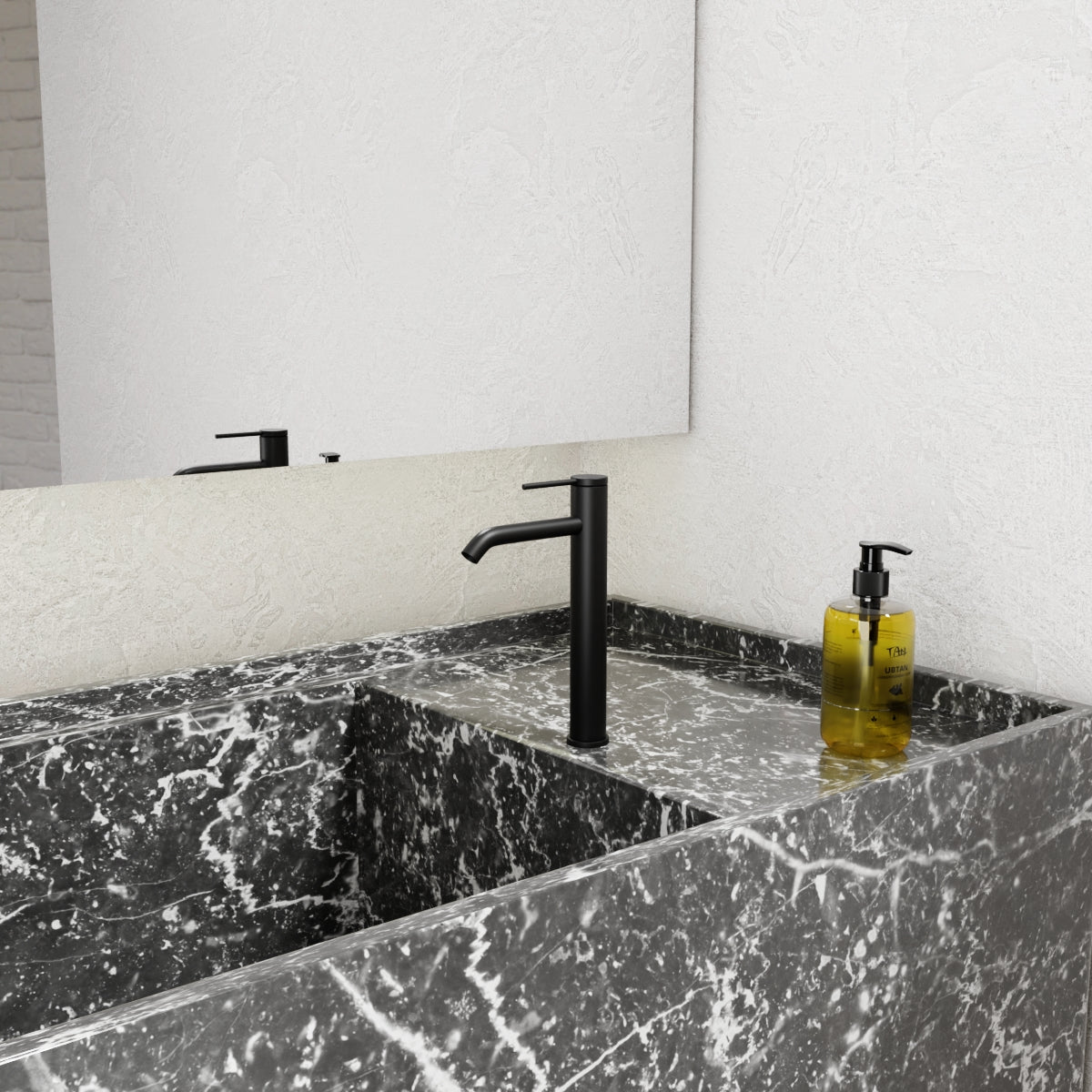 Components Super Tall Single Lever Basin Mixer- Matte Black