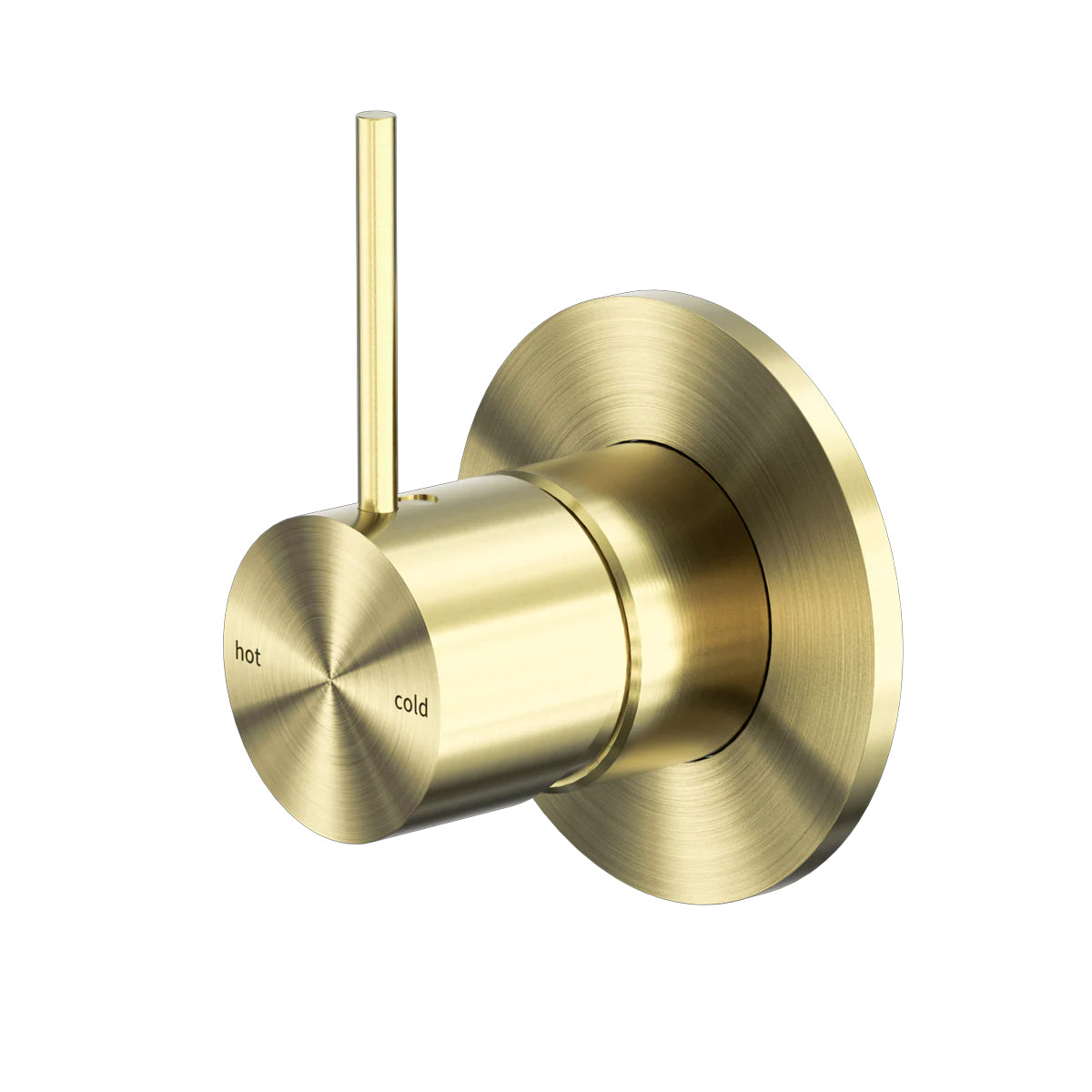 Mecca Shower Mixer Handle Up 80mm Plate Brushed Gold