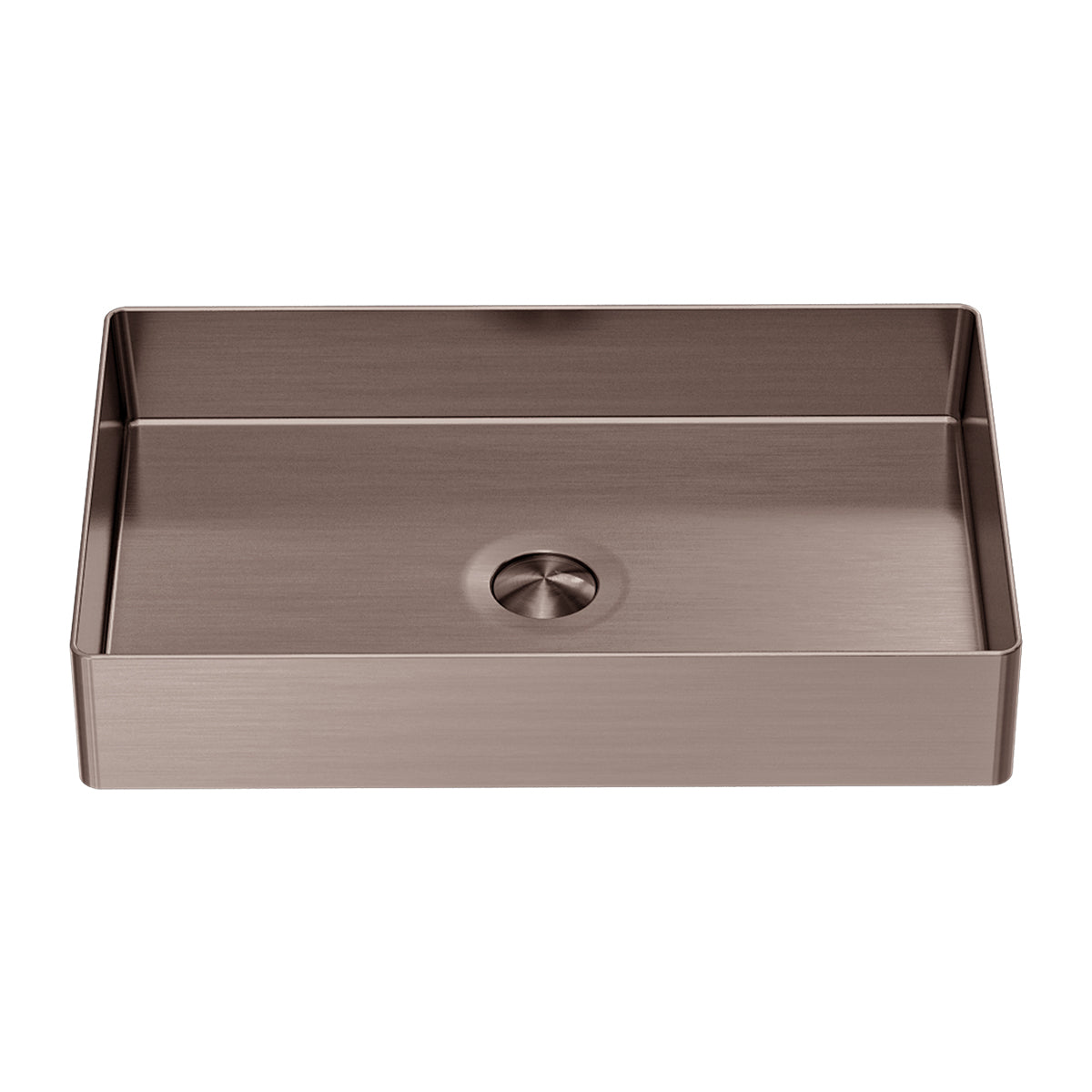Opal Rectangle Stainless Steel Basin Brushed Bronze