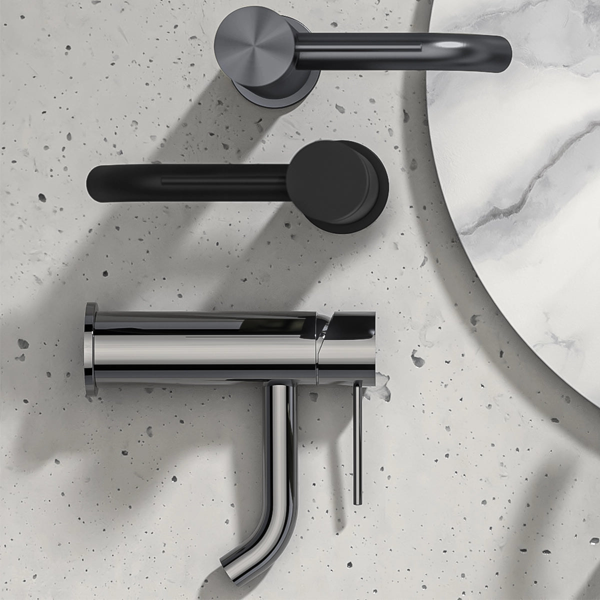 Mecca Basin Mixer Gun Metal