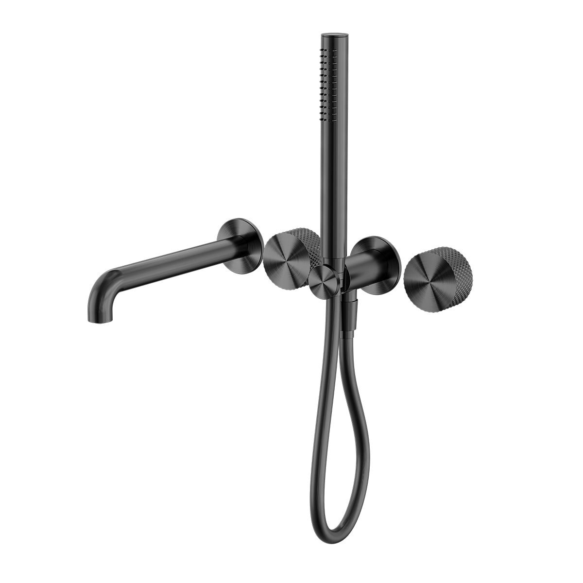 Opal Progressive Shower System Separate Plate With Spout 250mm Graphite