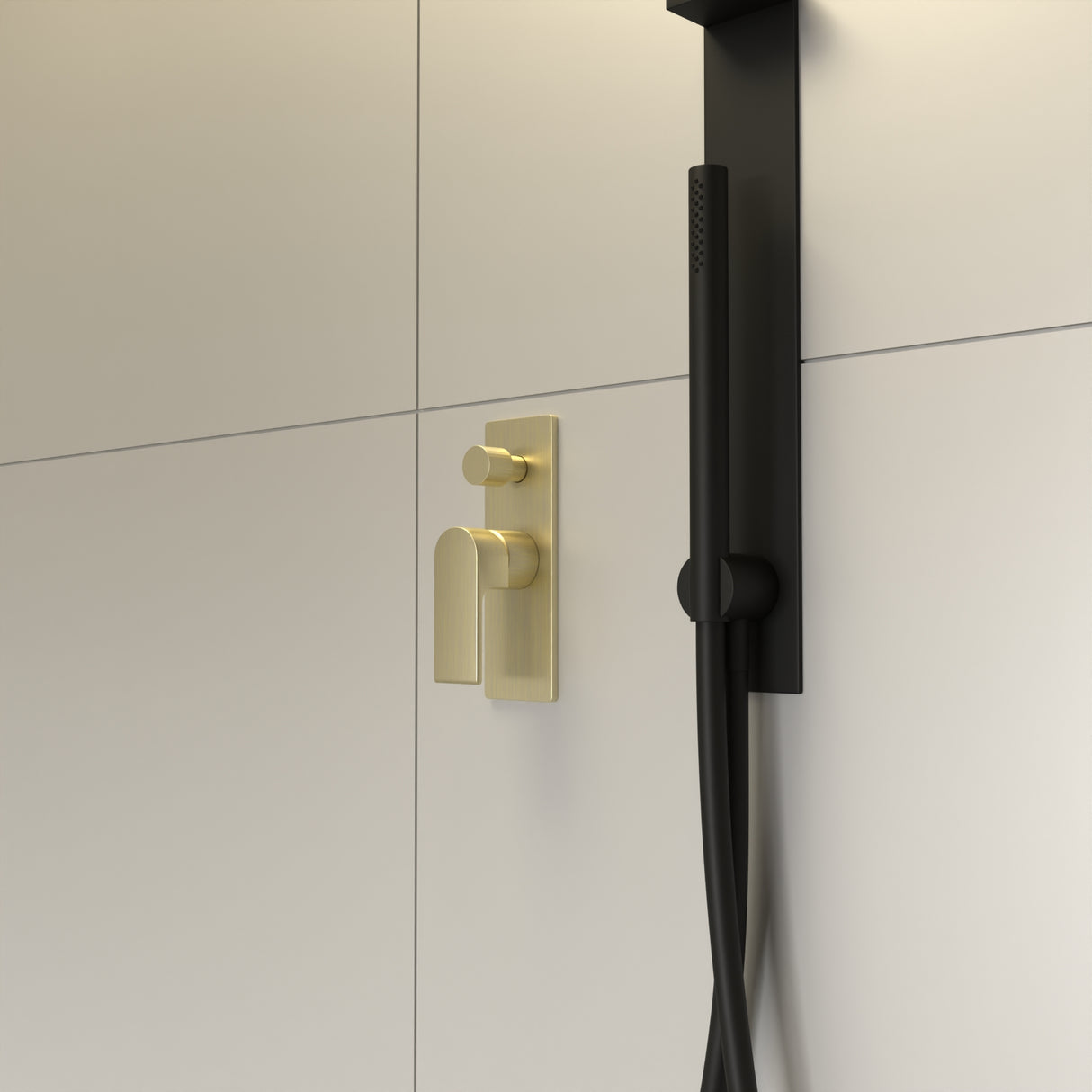 Bianca Shower Mixer With Divertor Brushed Gold