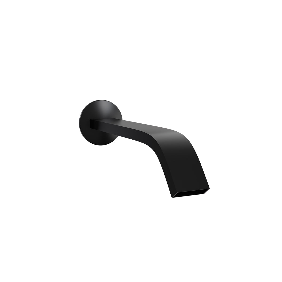 Components Wall Mount Basin Spout Ribbon Trim-Matte Black