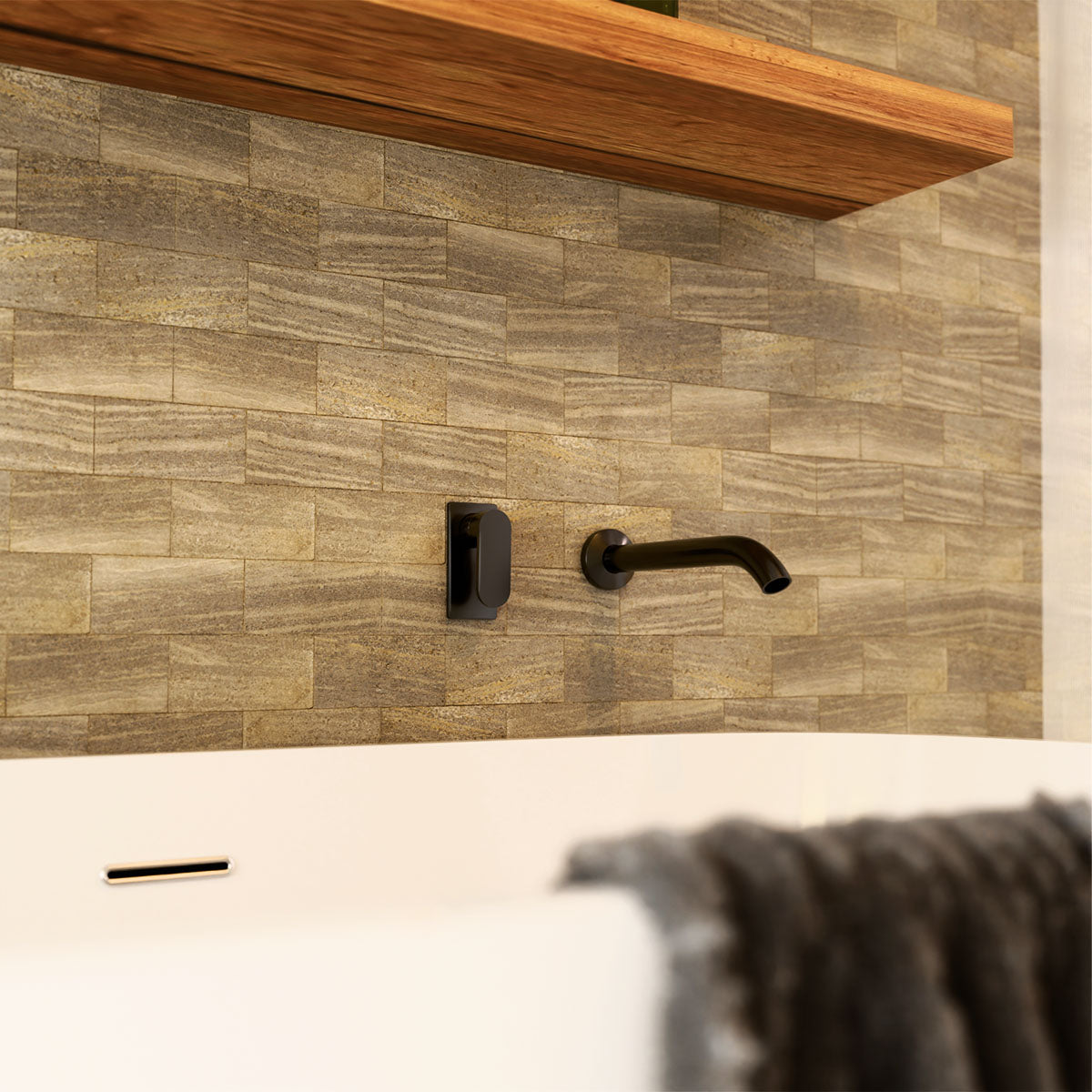 Ecco Shower Mixer Matte Black