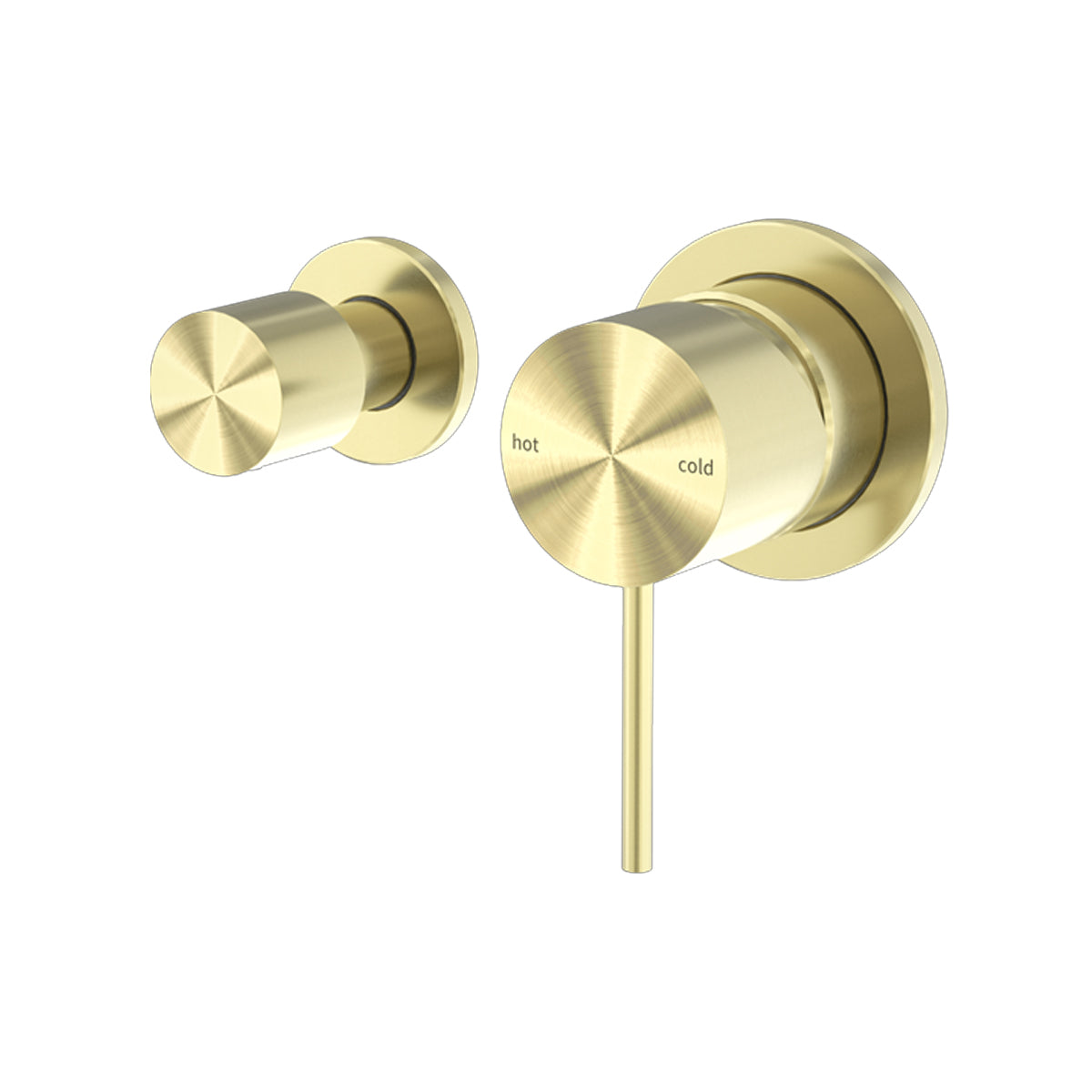 Mecca Shower Mixer With Horizontal 2 Way Divertor Brushed Gold