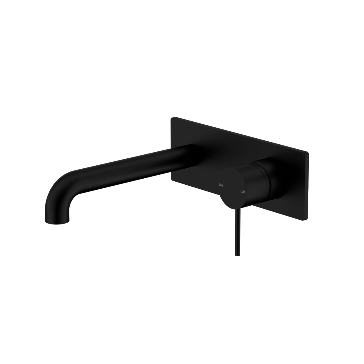 Mecca Wall Basin/Bath Mixer 160mm Matte Black
