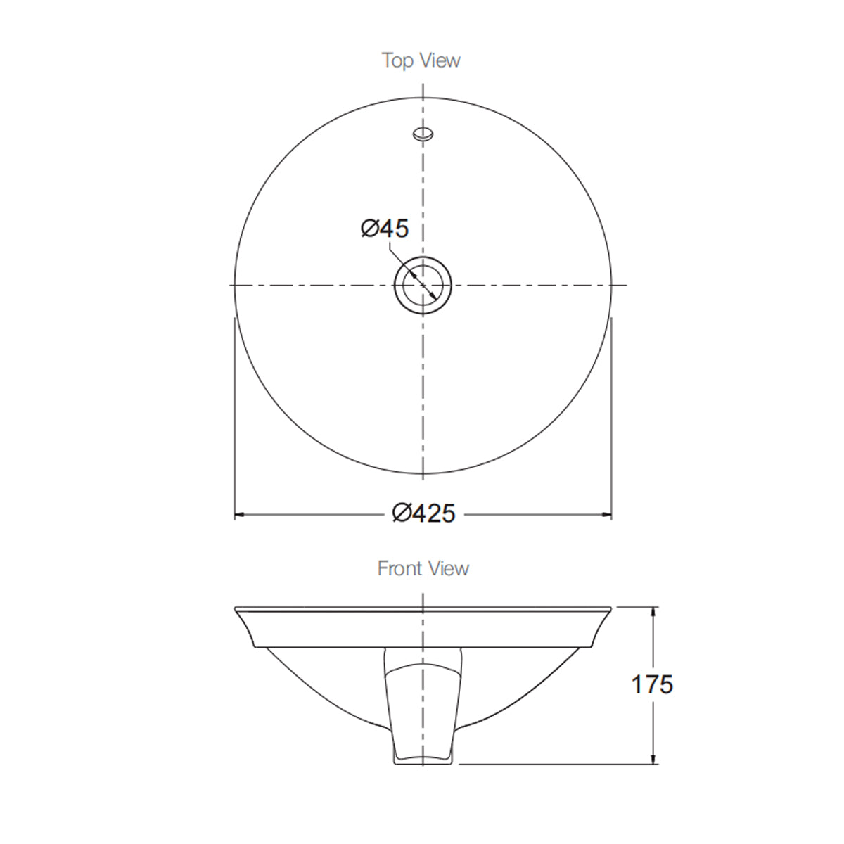 Veil Round Vessel Basin