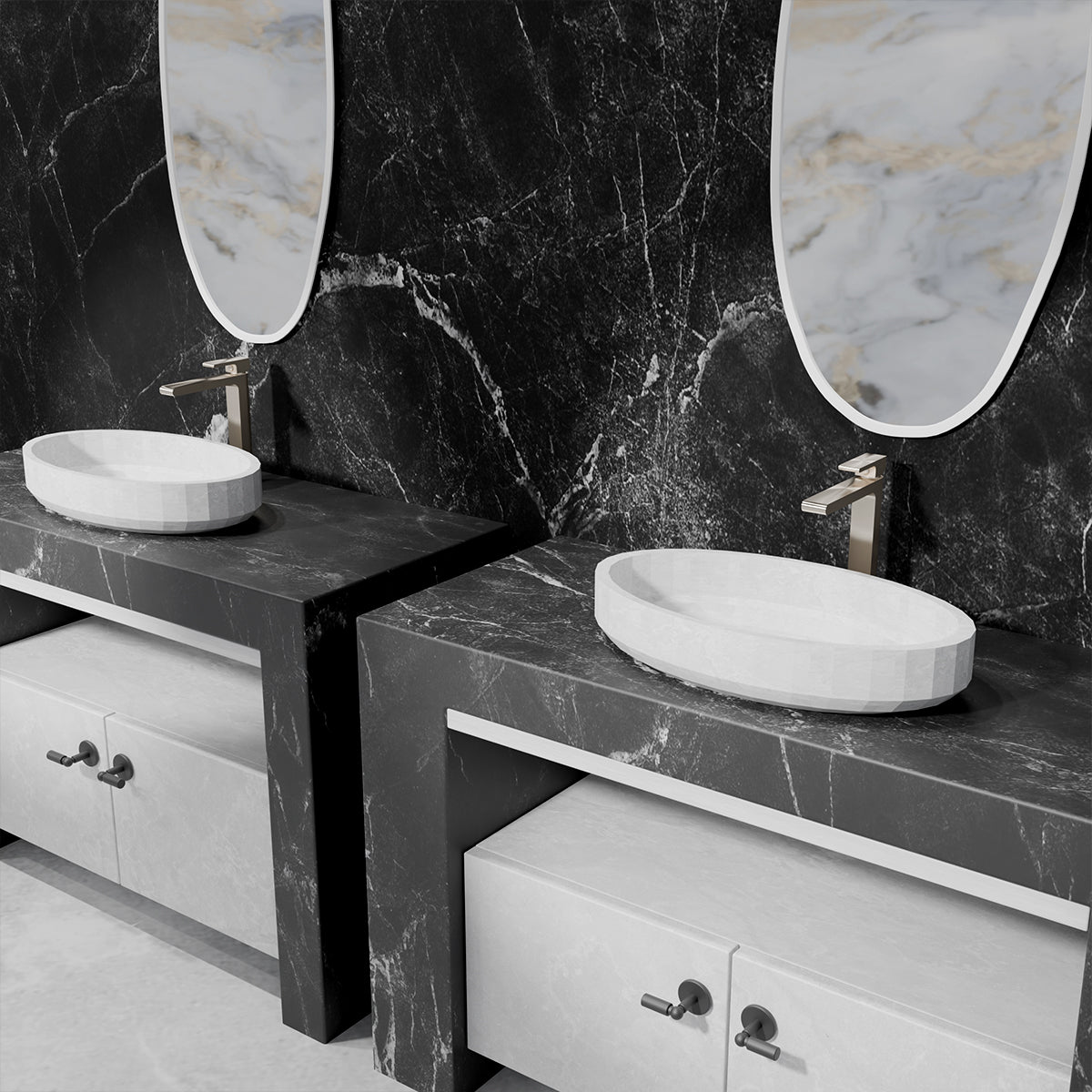 Bianca Mid Tall Basin Mixer Brushed Nickel